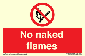 No naked flames